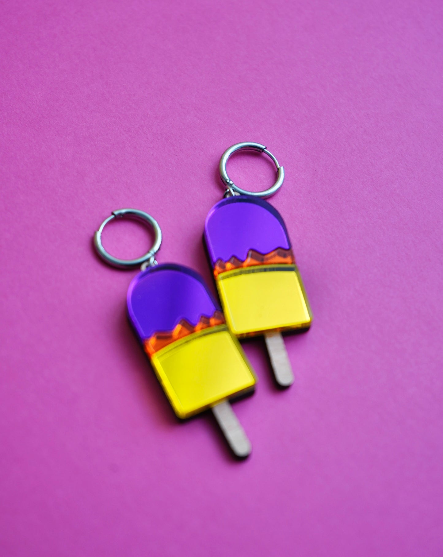 Pendientes polo sabores helado