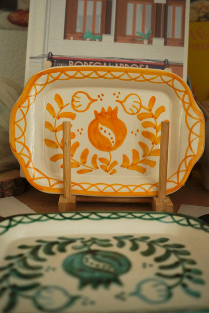 Bandeja cerámica - Granada amarilla