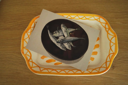 Bandeja cerámica - Granada amarilla