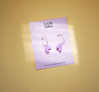 Pendientes Corazón del revés - varios colores