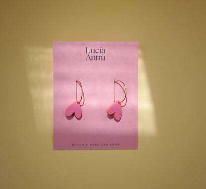 Pendientes Corazón del revés - varios colores