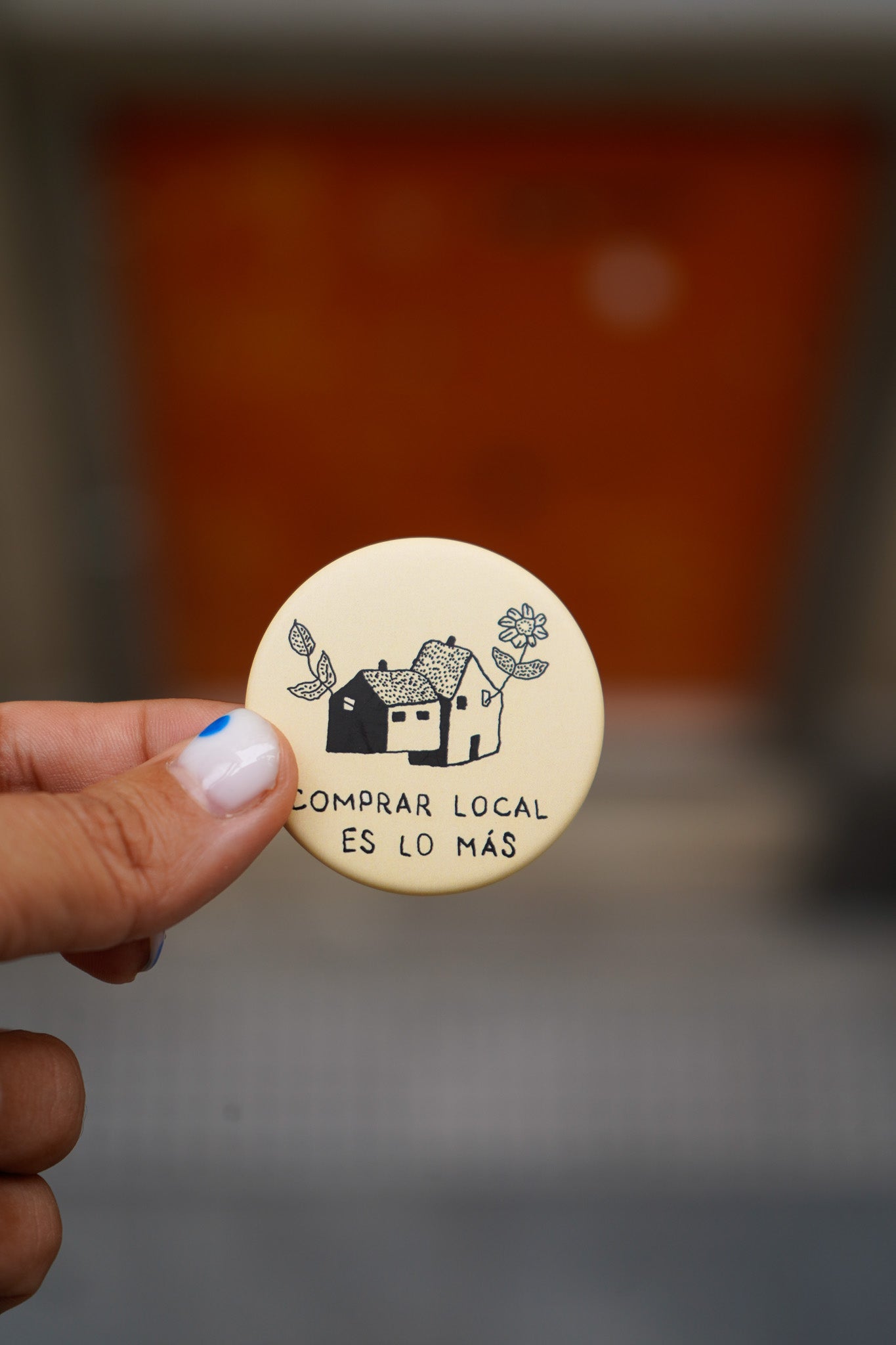 Chapa "Comprar Local es lo más"