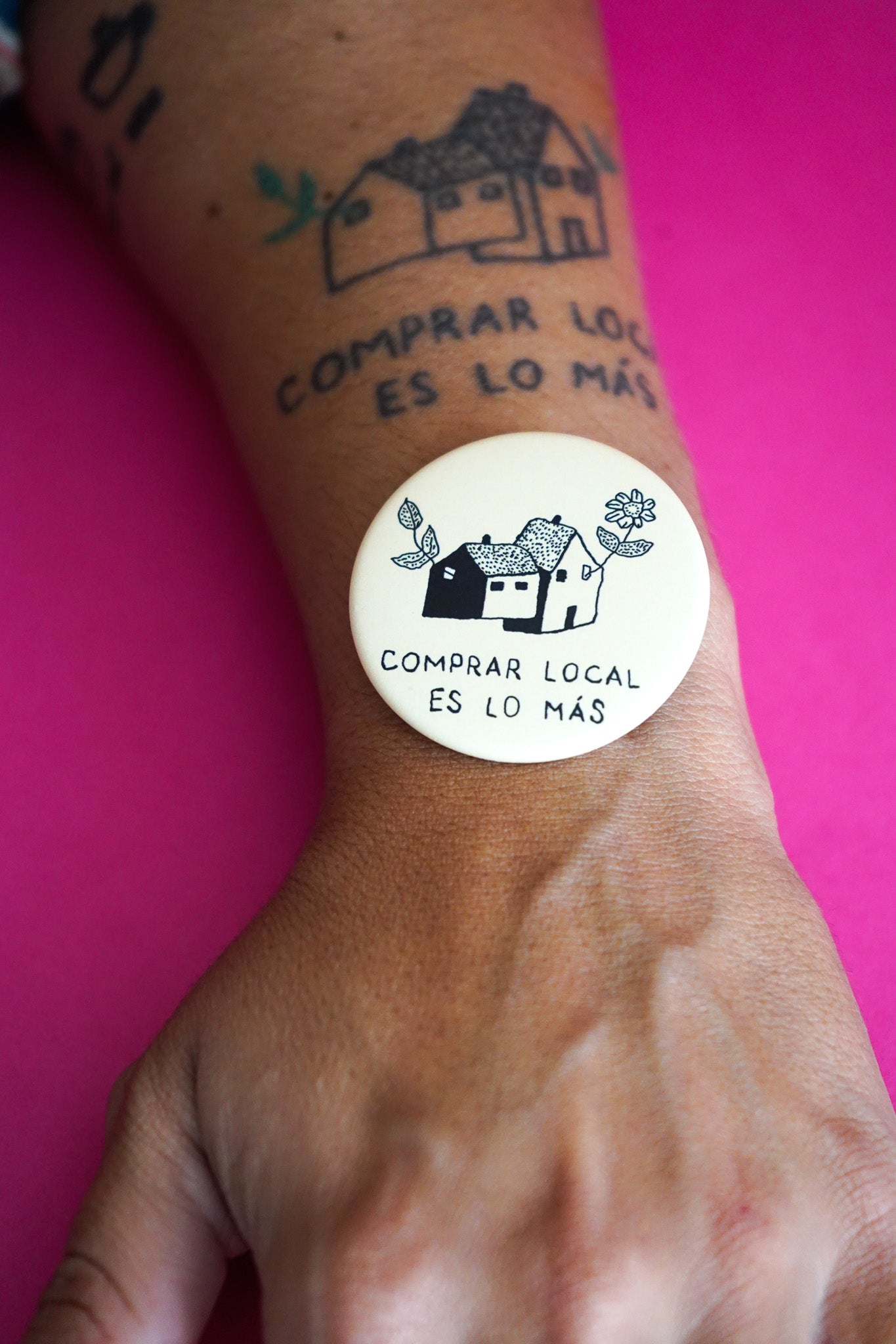 Chapa "Comprar Local es lo más"