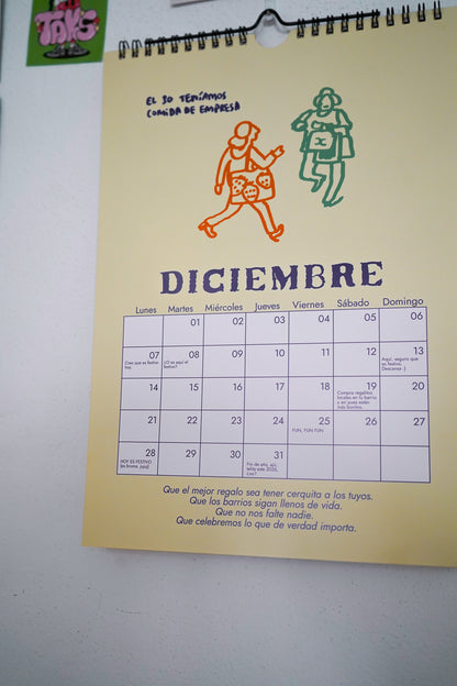 El calendario del barrio 2026