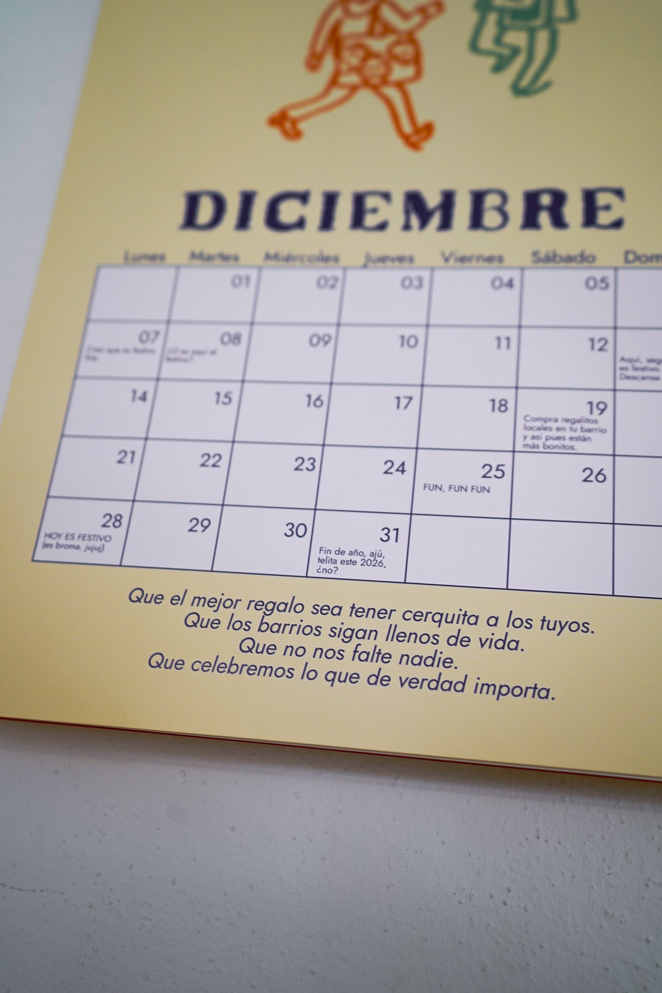 El calendario del barrio 2026