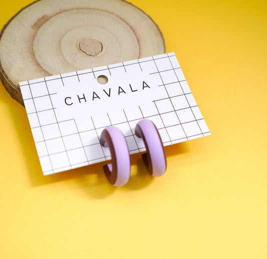 Pendientes #8 morado y marrón