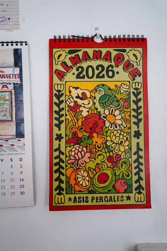 Calendario Almanaque Percales 2026