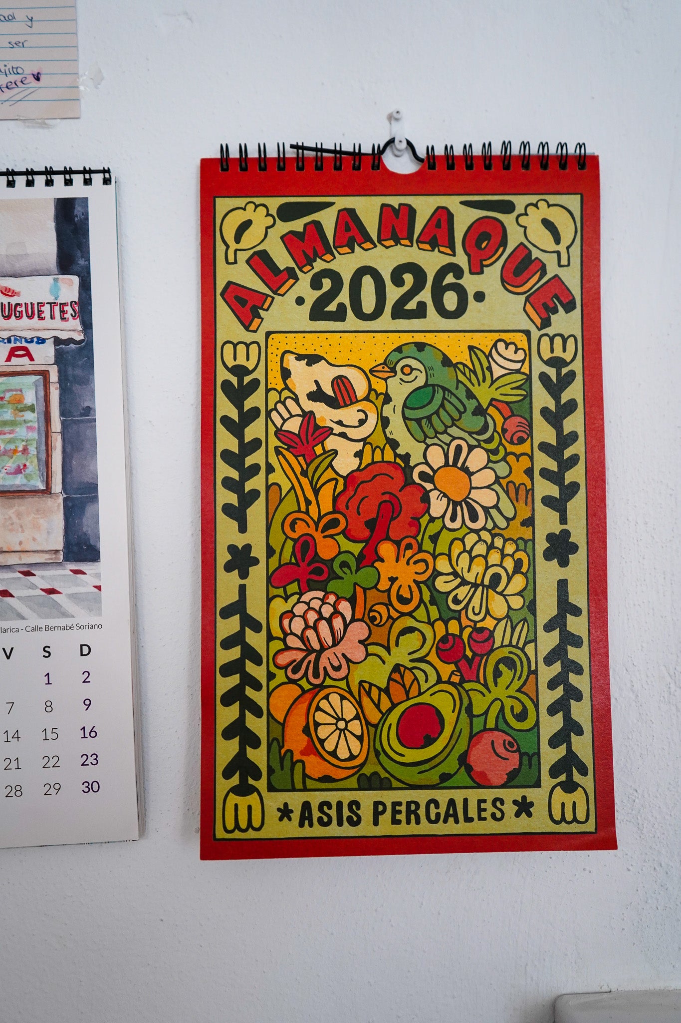 Calendario Almanaque Percales 2026
