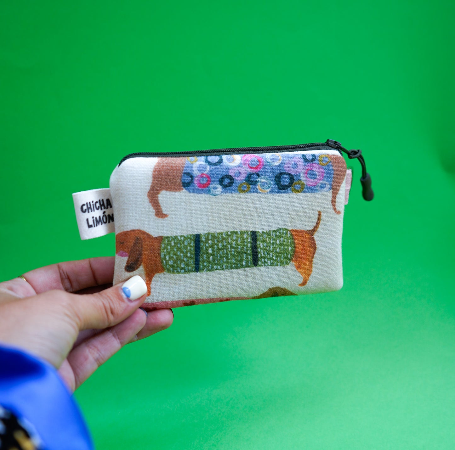 Monedero de perro salchichas alargaos