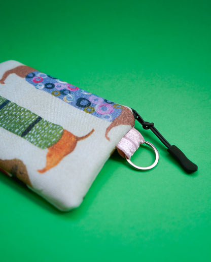 Monedero de perro salchichas alargaos