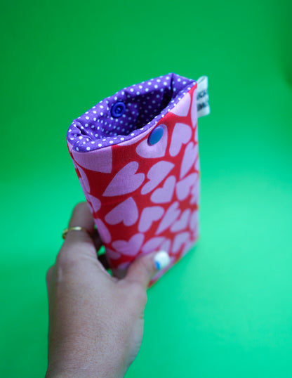 Funda de gafas corazones