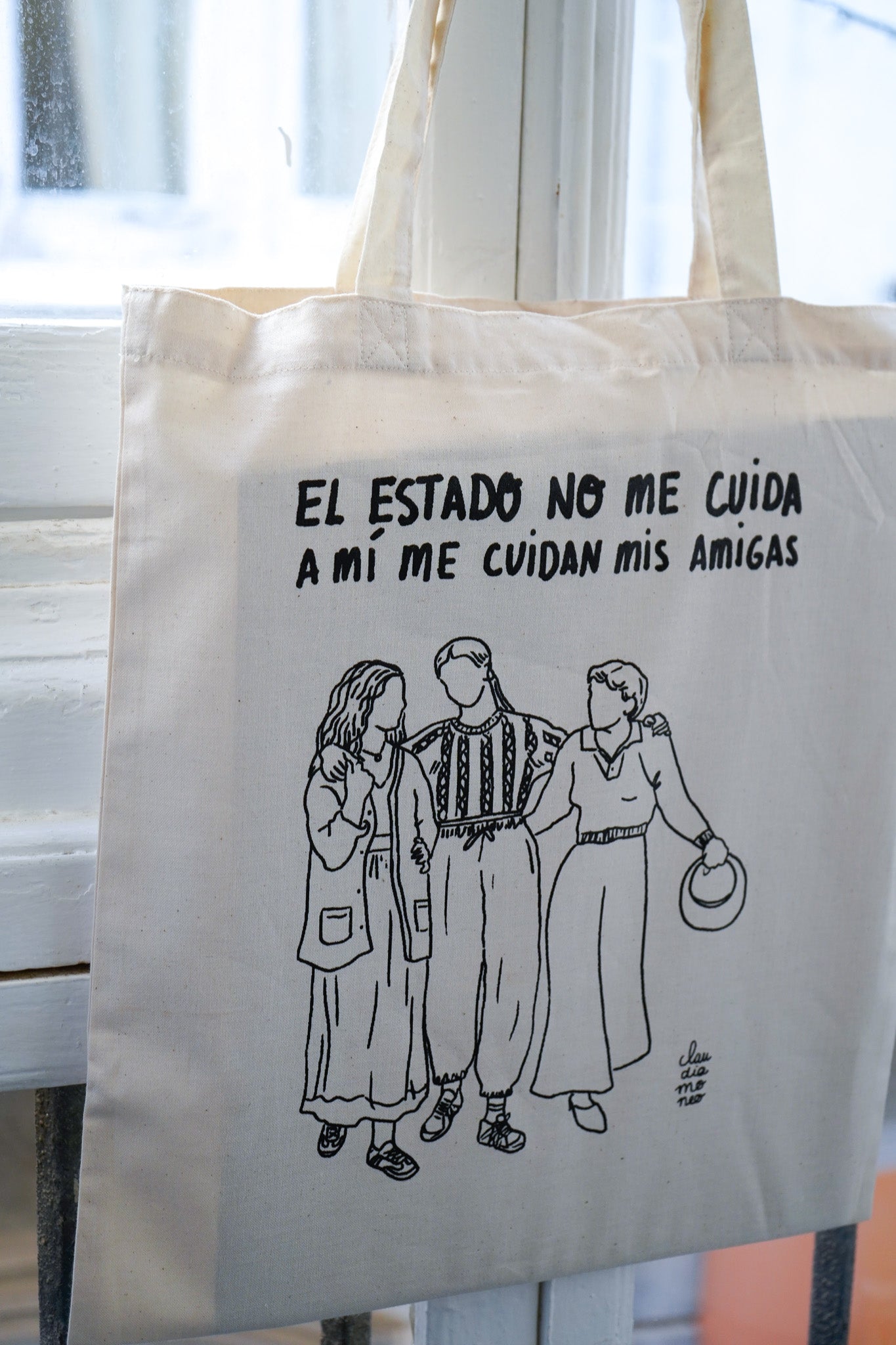 Totebag El Estado no me cuida, a mí me cuidan mis amigas