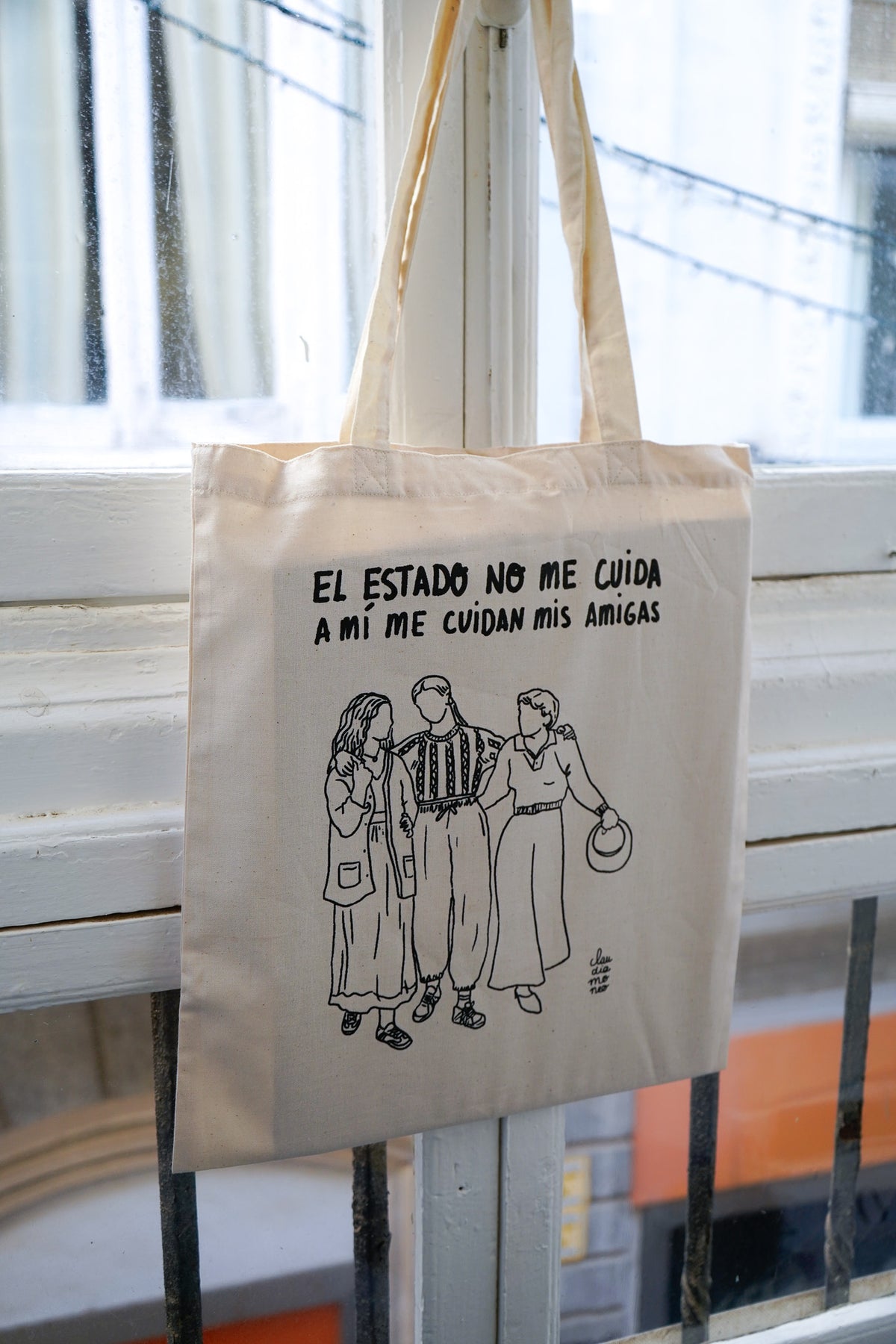 Totebag El Estado no me cuida, a mí me cuidan mis amigas
