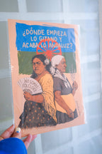 Lámina ¿Dónde empieza lo gitano y acaba lo andaluz?