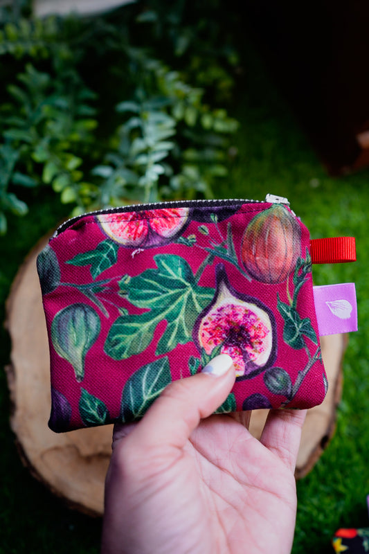 Monedero granate higos