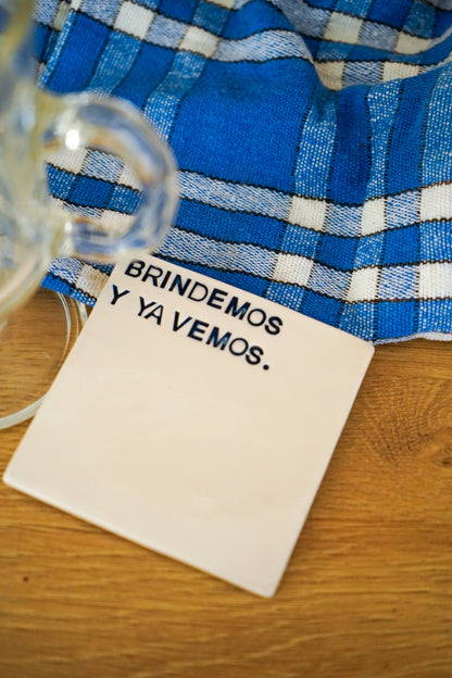 Posavasos Brindemos y ya vemos
