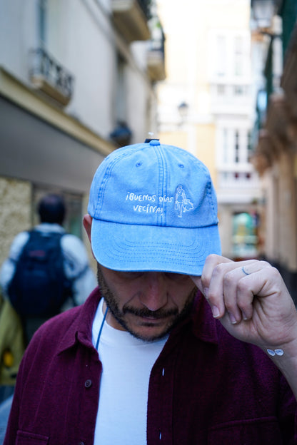 Gorra azul vintage Buenos días Vecina