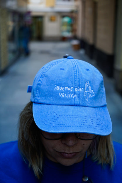 Gorra azul vintage Buenos días Vecina