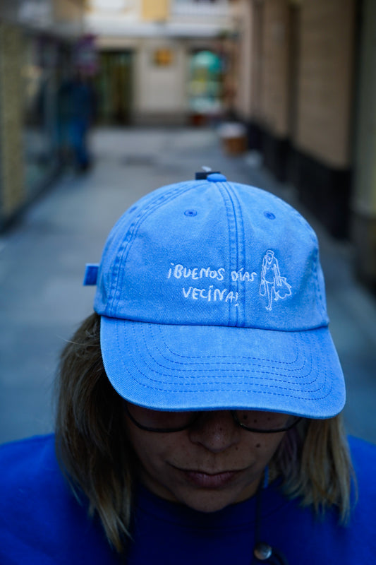 Gorra azul vintage Buenos días Vecina