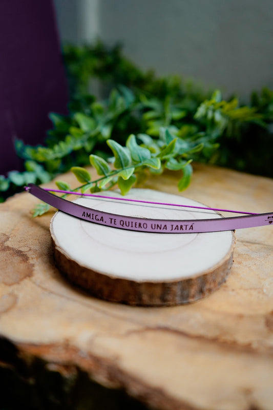 Pulsera Amiga, te quiero una jartá