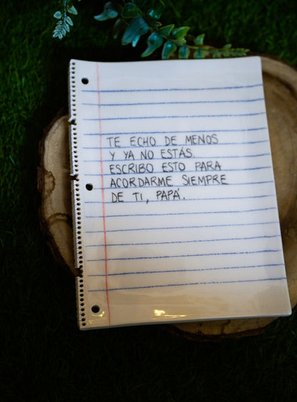 Plato cerámica Papá