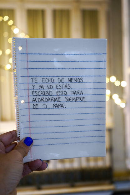 Plato cerámica Papá