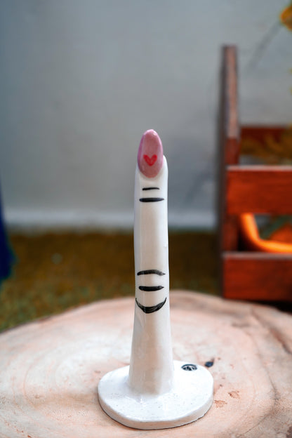 Dedo de cerámica para anillos