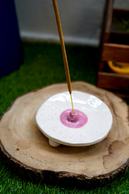 Tetas para incienso de cerámica (Rosa y Blanco)