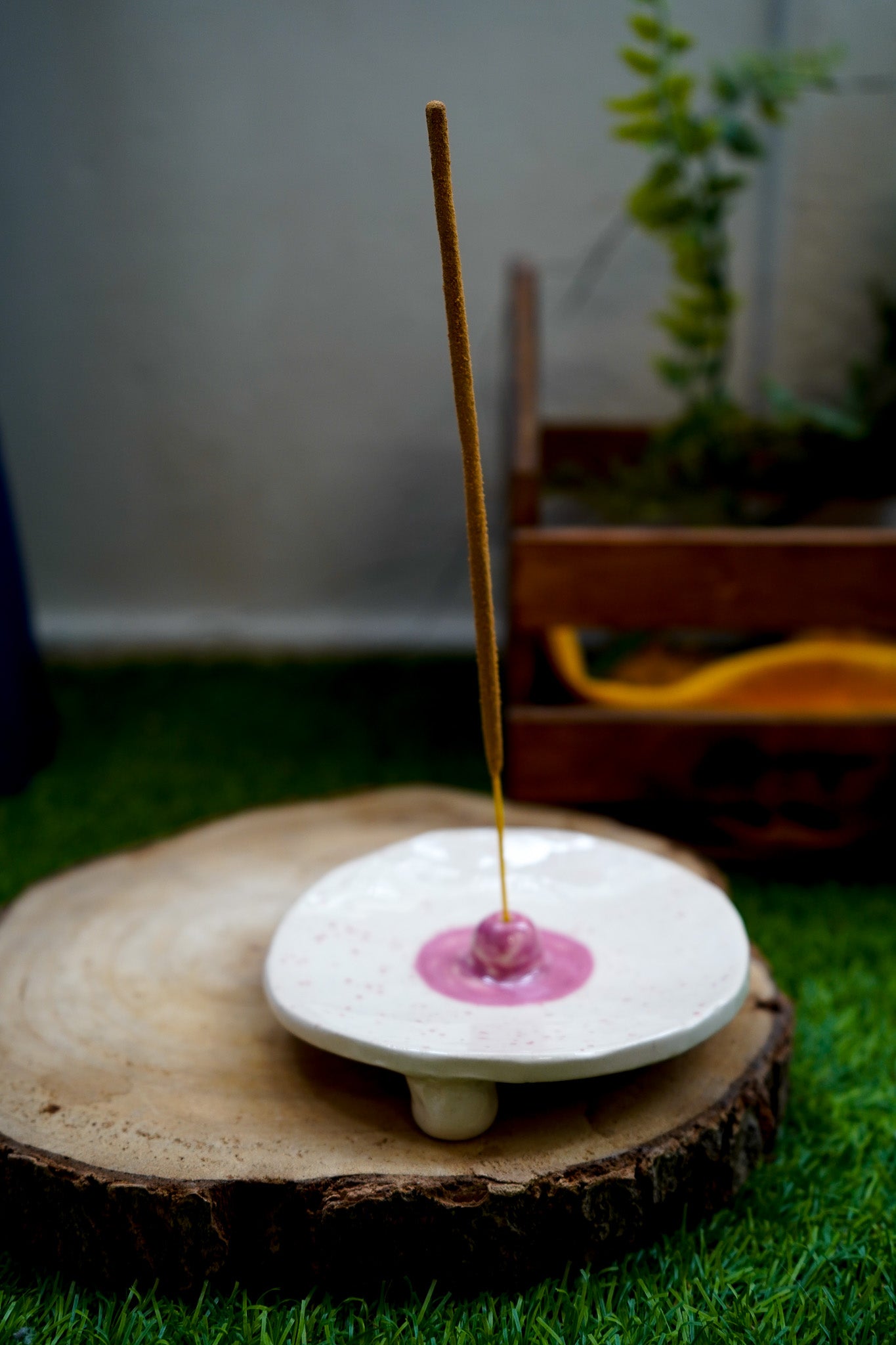 Tetas para incienso de cerámica (Rosa y Blanco)