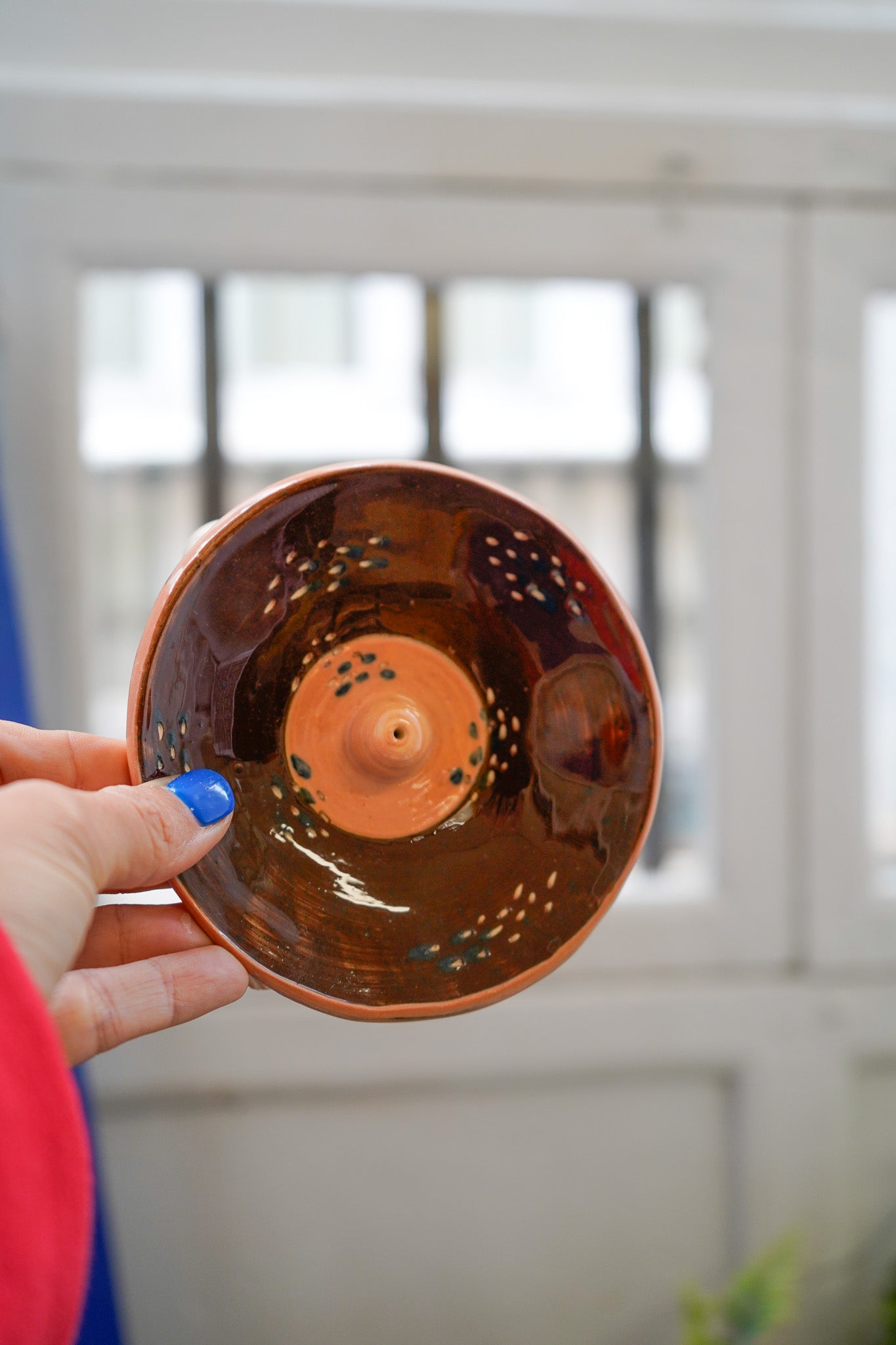 Tetas para incienso de cerámica (Marrón y Naranja)