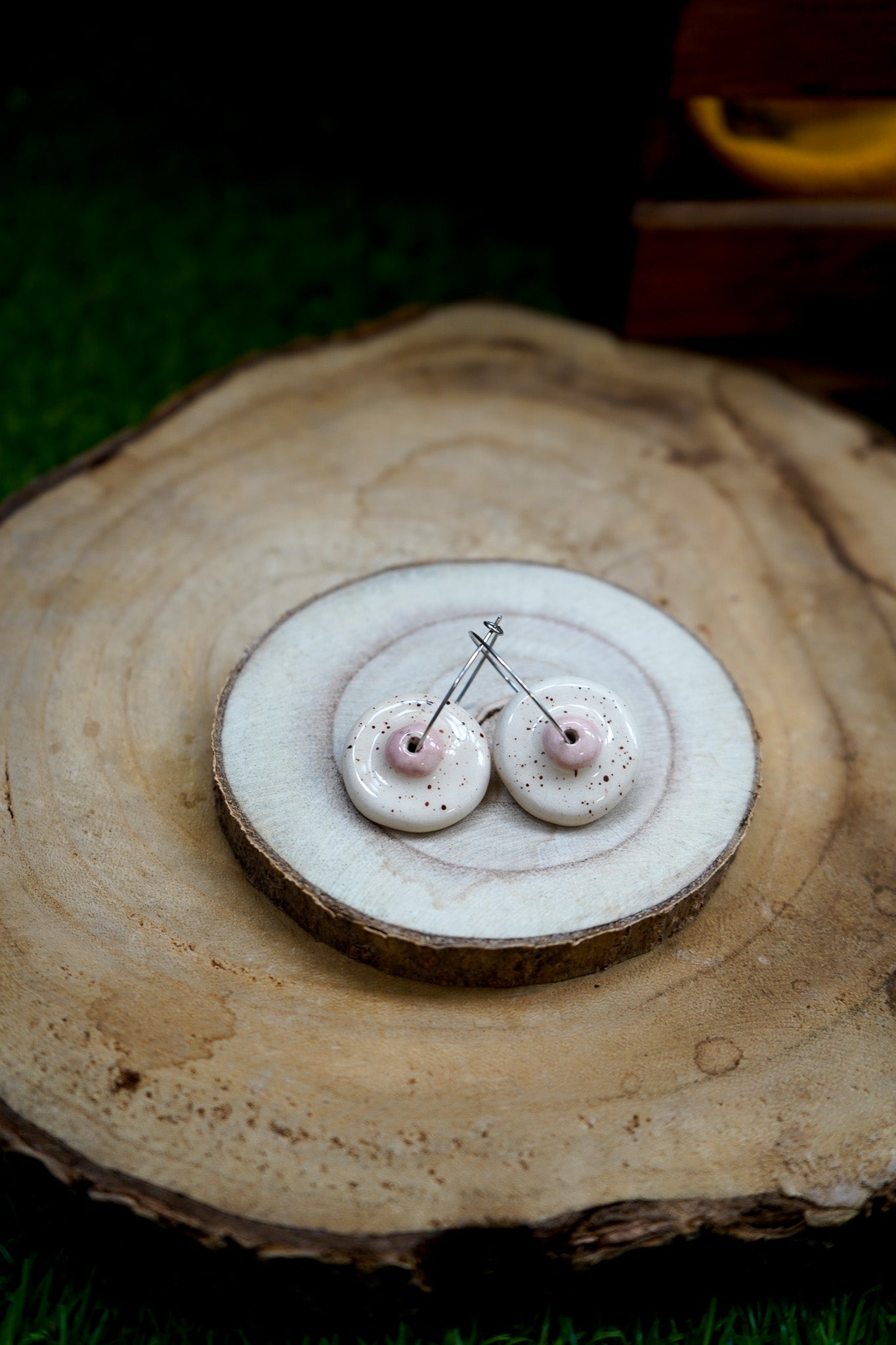 Pendientes Tetas de cerámica - Aro pezón