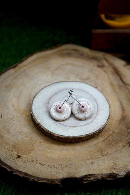 Pendientes Tetas de cerámica - Aro pezón