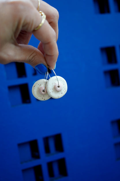 Pendientes Tetas de cerámica - Aro pezón