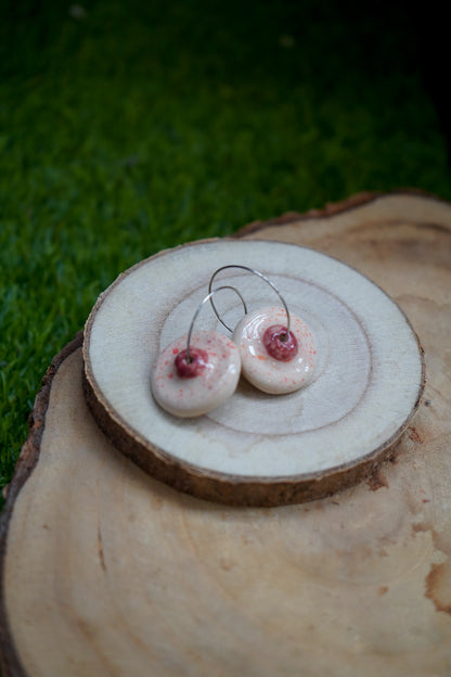 Pendientes Tetas de cerámica - Aro pezón