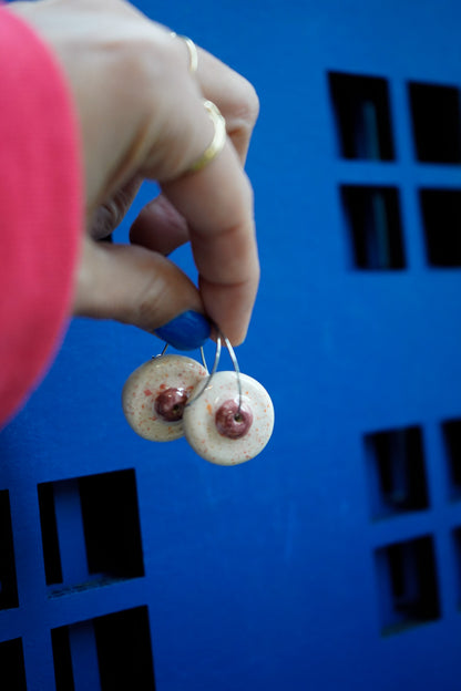 Pendientes Tetas de cerámica - Aro pezón