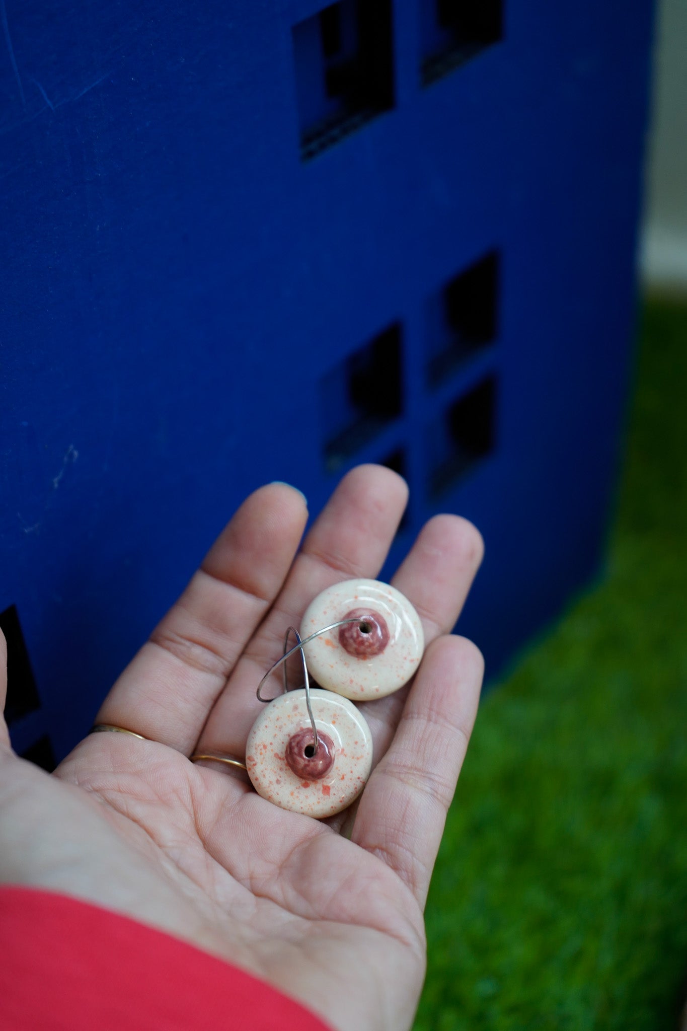 Pendientes Tetas de cerámica - Aro pezón