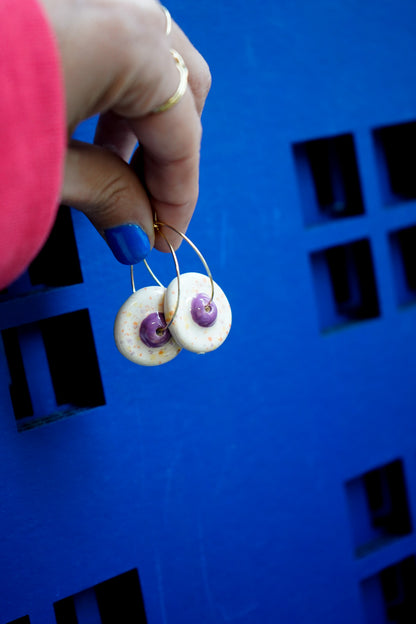 Pendientes Tetas de cerámica - Aro pezón