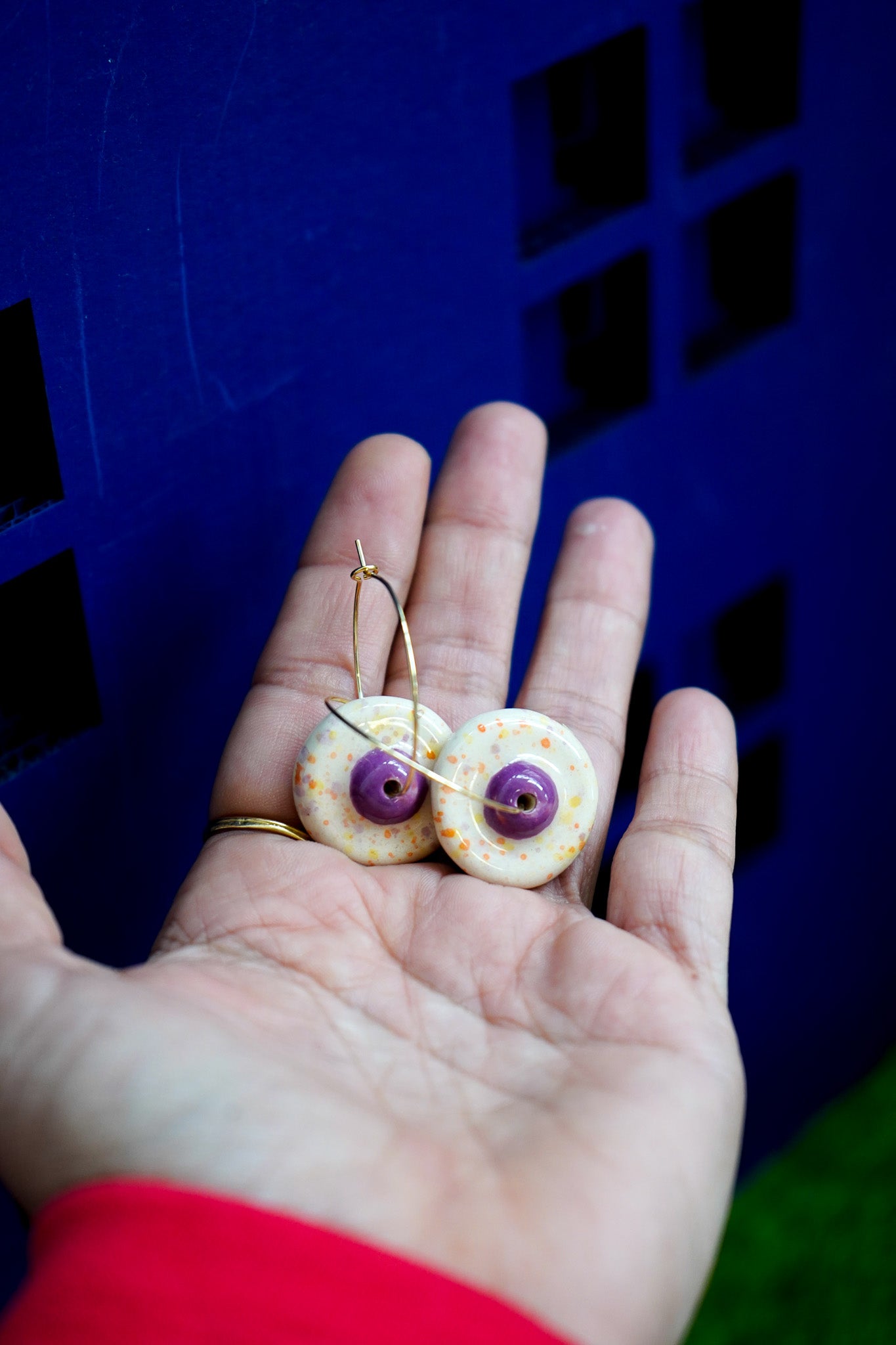 Pendientes Tetas de cerámica - Aro pezón