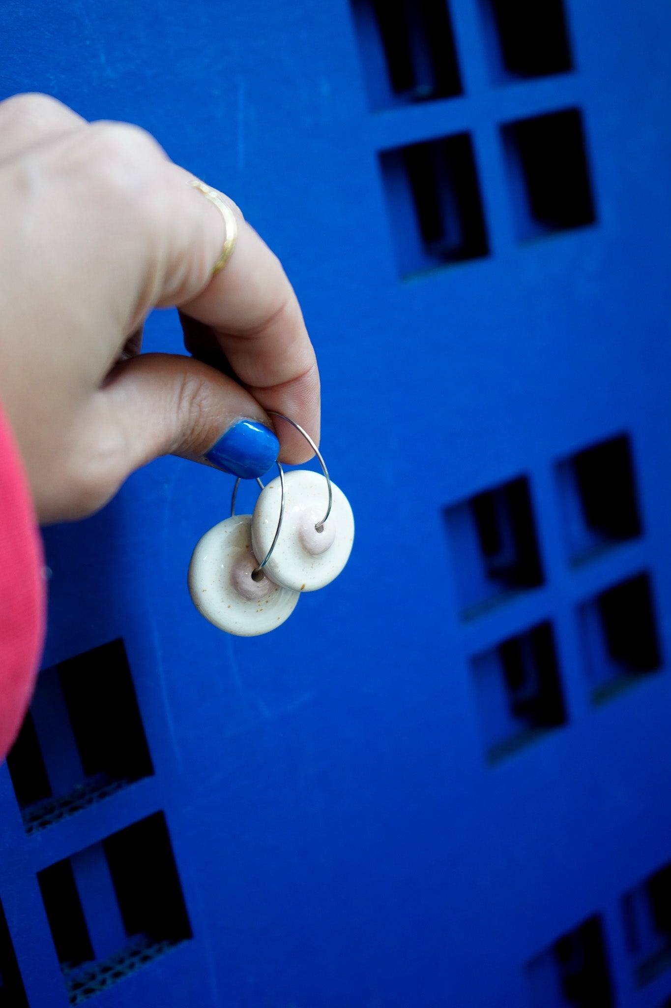 Pendientes Tetas de cerámica - Aro pezón