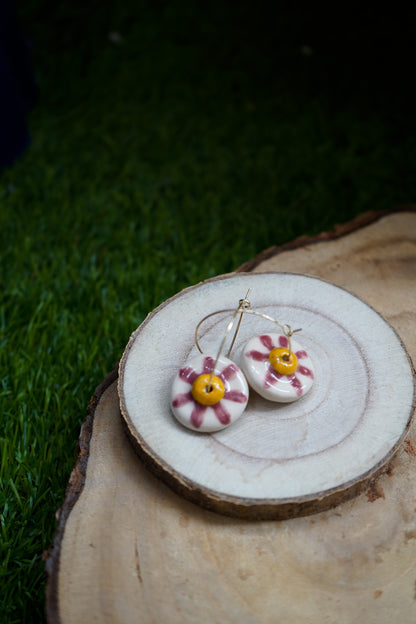 Pendientes Tetas de cerámica - Aro pezón