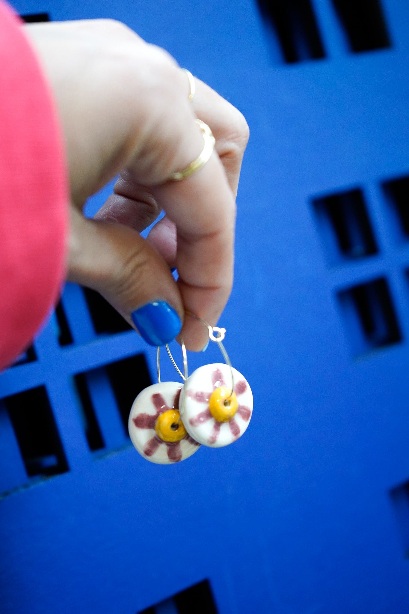 Pendientes Tetas de cerámica - Aro pezón