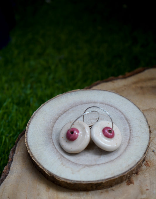 Pendientes Tetas de cerámica - Aro pezón