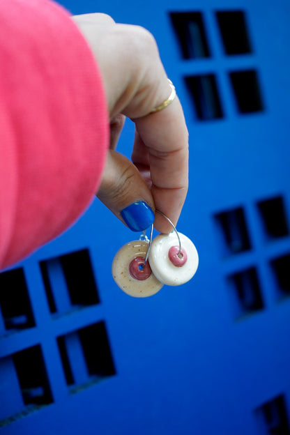 Pendientes Tetas de cerámica - Aro pezón
