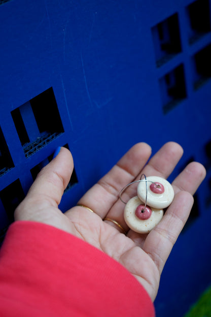 Pendientes Tetas de cerámica - Aro pezón