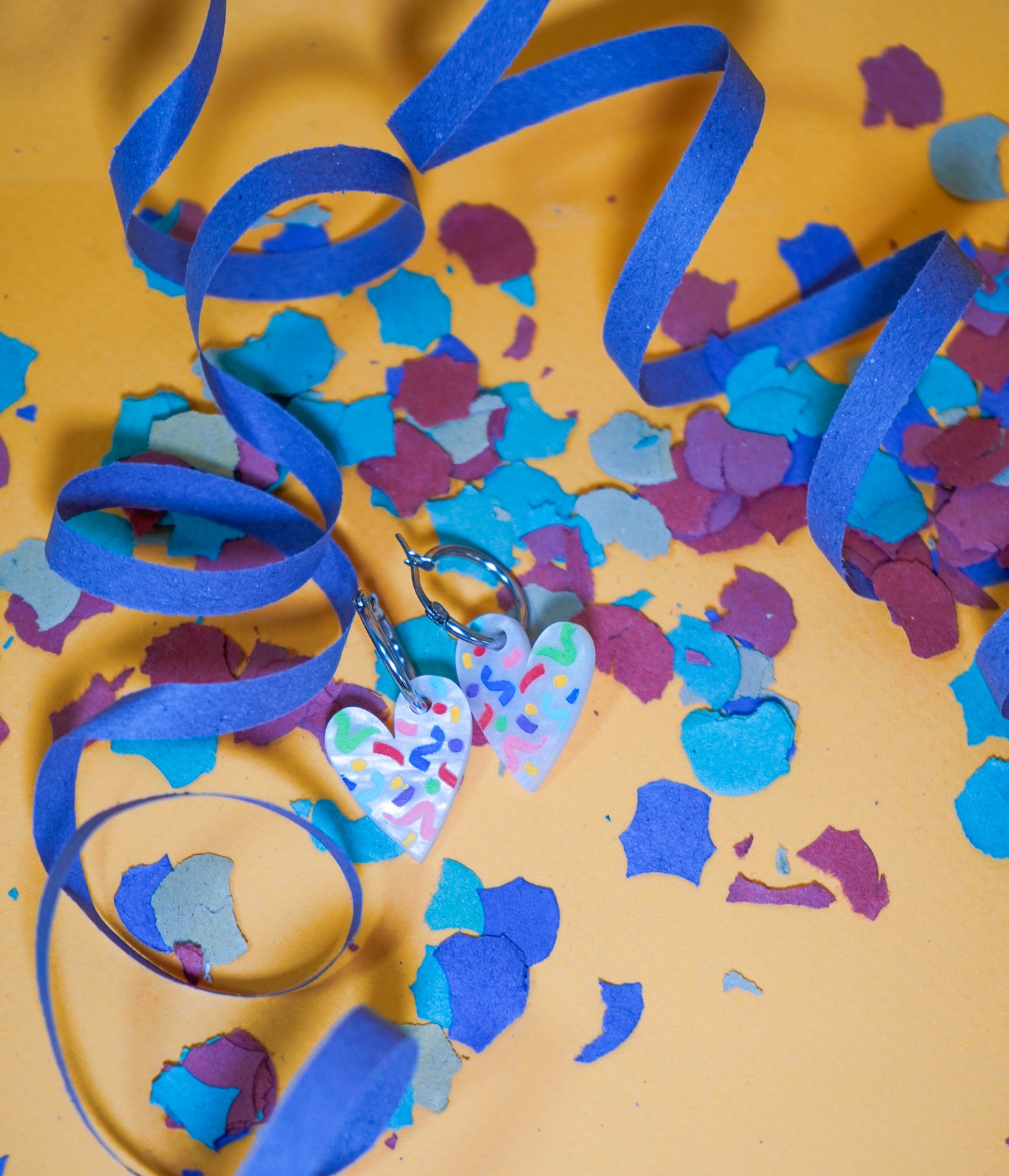 Pendientes Nácar Papelillo Corazón