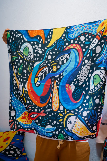 Pañuelo Universo (Azul) - Tribu