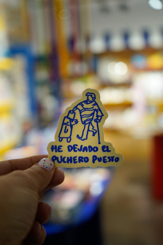 Pegatina He dejado el puchero puesto
