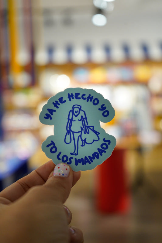 Pegatina Ya he hecho yo, to los mandaos