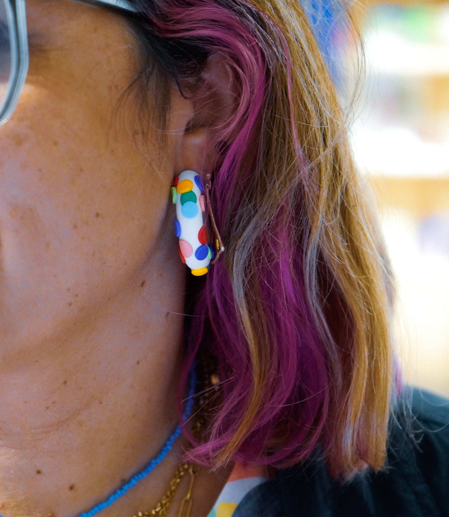 Carnival paper earrings WITH embossing - Chavala x La Vecina