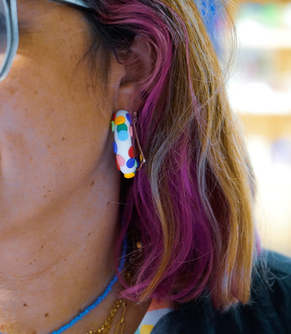 Carnival paper earrings WITH embossing - Chavala x La Vecina